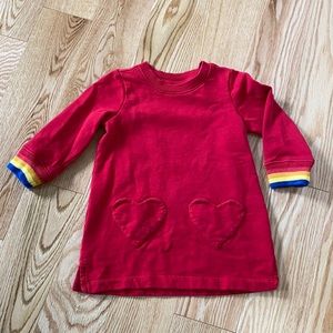 Hannah Andersson | red rainbow heart dress